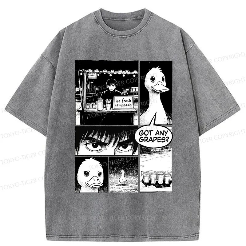 Tokyo-Tiger Duck And Lemonade Washed T-Shirt