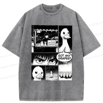 Tokyo-Tiger Duck And Lemonade Washed T-Shirt