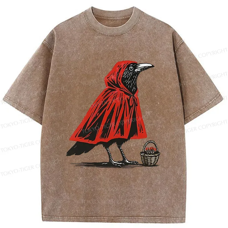 Tokyo-Tiger Crow Selling Matches Washed T-Shirt