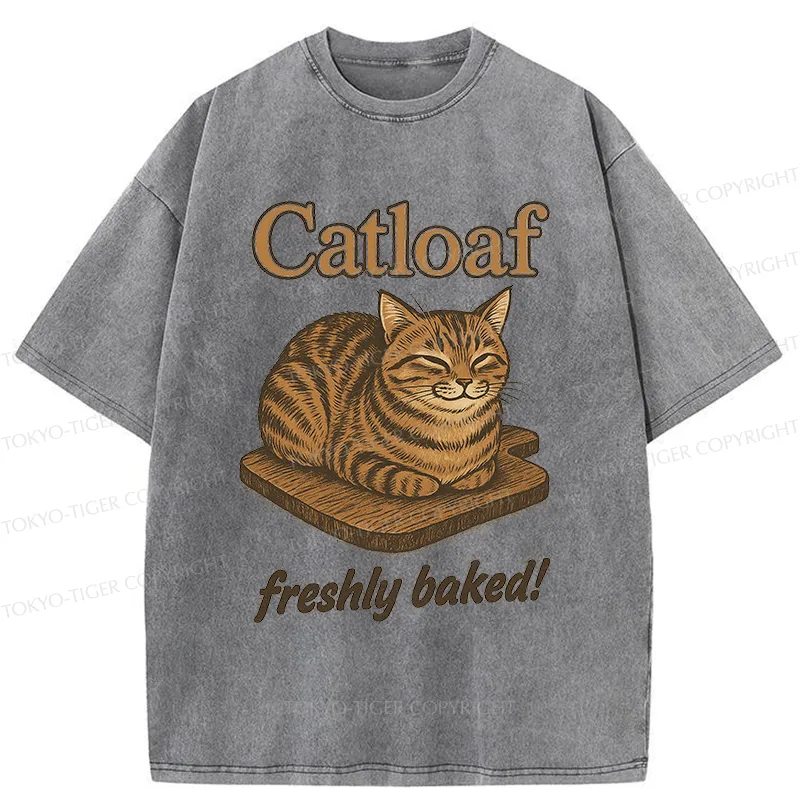 Tokyo-Tiger Japan Catloaf Washed T-Shirt