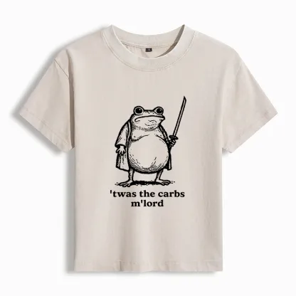 Tokyo-Tiger Funny Fat Samurai Frog Washed T-shirt