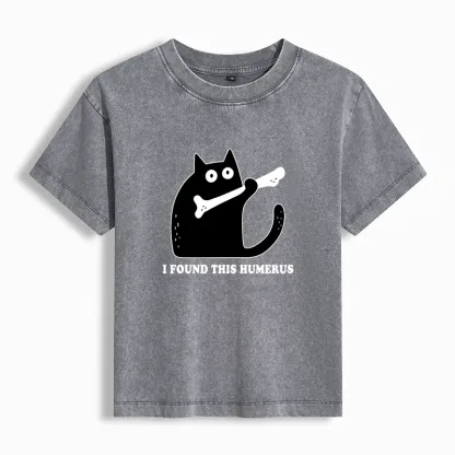 Tokyo-Tiger Cat Found This Humerus Washed T-shirt