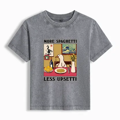 Tokyo-Tiger More Spaghetti Less Upsetti Goose Washed T-shirt