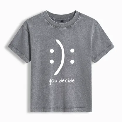 Tokyo-Tiger Laugh Or Sad Washed T-shirt