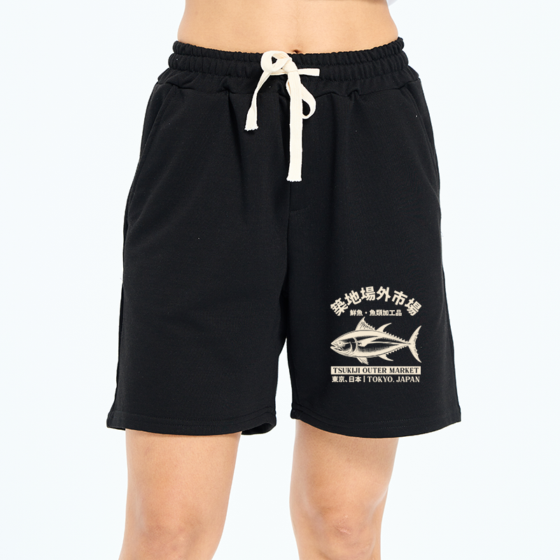 Tokyo-Tiger Japan Tsukiji Fish Market Unisex Shorts