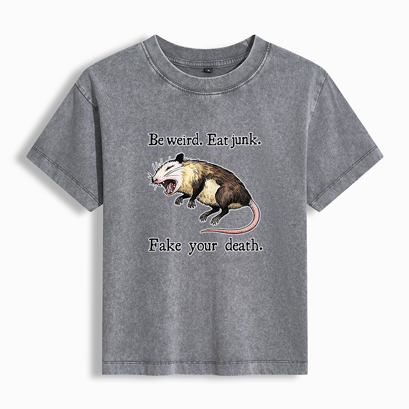 Tokyo-Tiger Possum Playing Dead Washed T-shirt