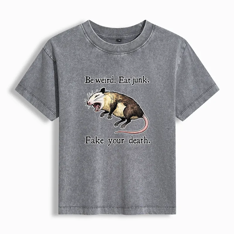 Tokyo-Tiger Possum Playing Dead Washed T-shirt