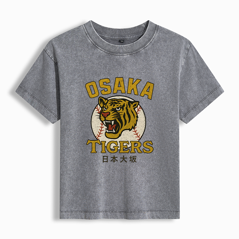 Tokyo-Tiger Funny Osaka Tigers Washed T-shirt