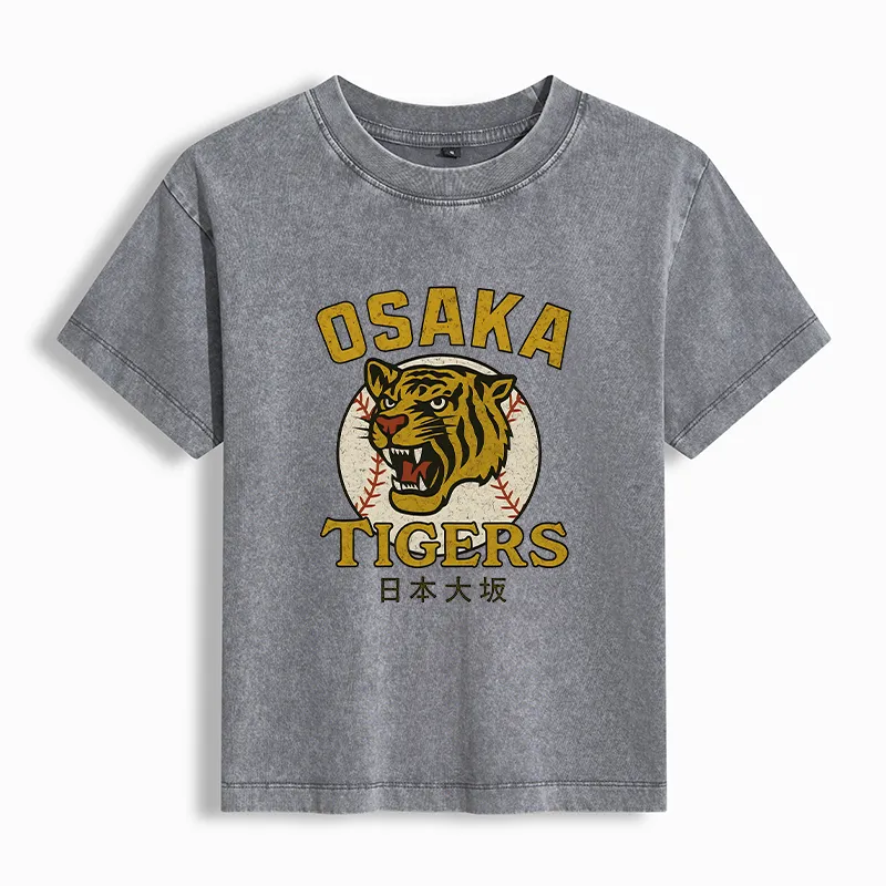 Tokyo-Tiger Funny Osaka Tigers Washed T-Shirt Sale