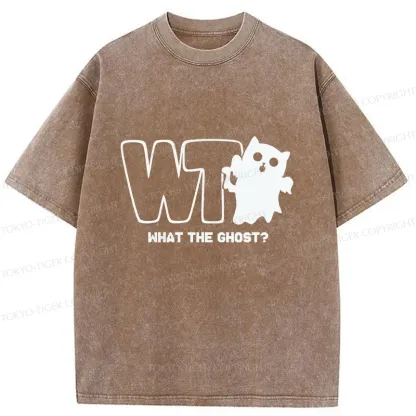 Tokyo-Tiger What The Ghost? Washed T-Shirt