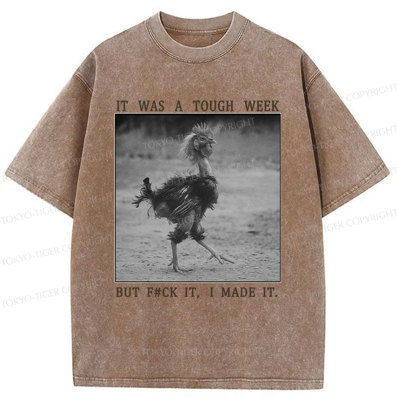 Tokyo-Tiger Successful Chicken Washed T-Shirt