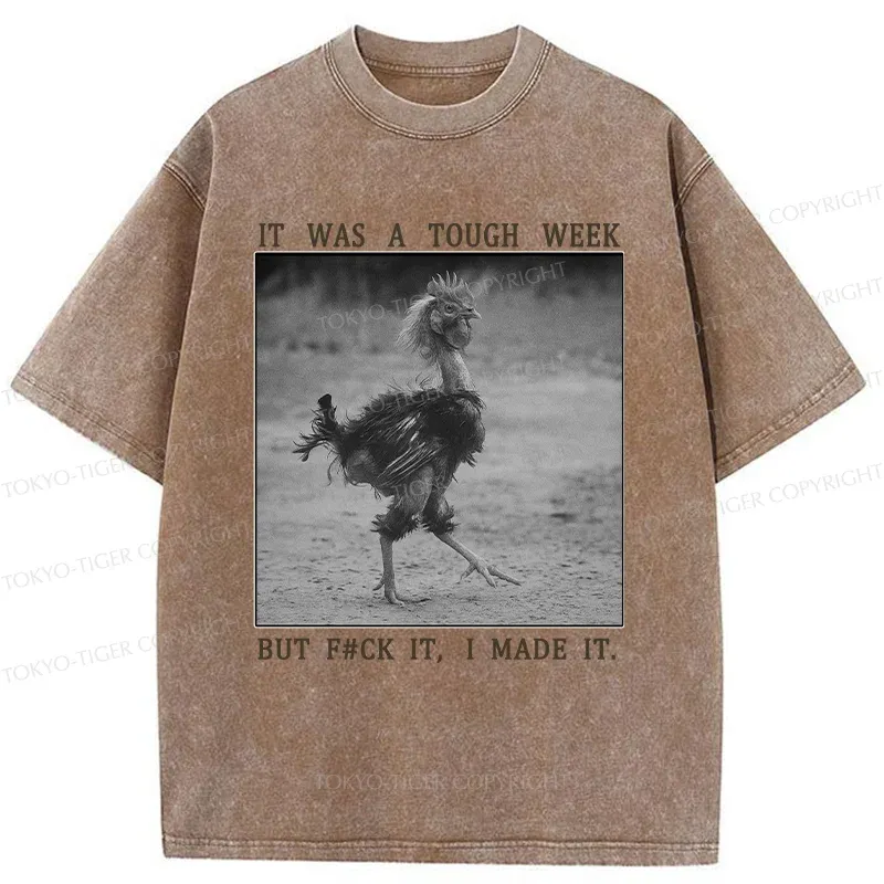 Tokyo-Tiger Successful Chicken Washed T-Shirt