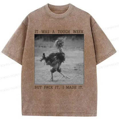 Tokyo-Tiger Successful Chicken Washed T-Shirt