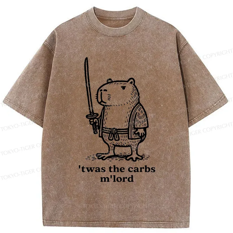 Tokyo-Tiger Obese Capybara Washed T-Shirt