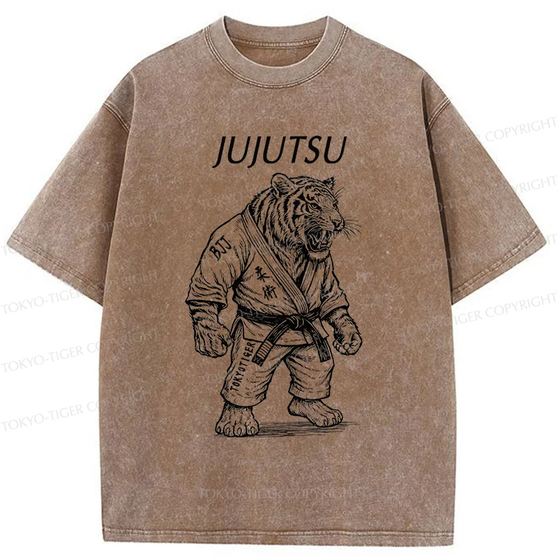 Tokyo-Tiger Judo Tiger Washed T-Shirt