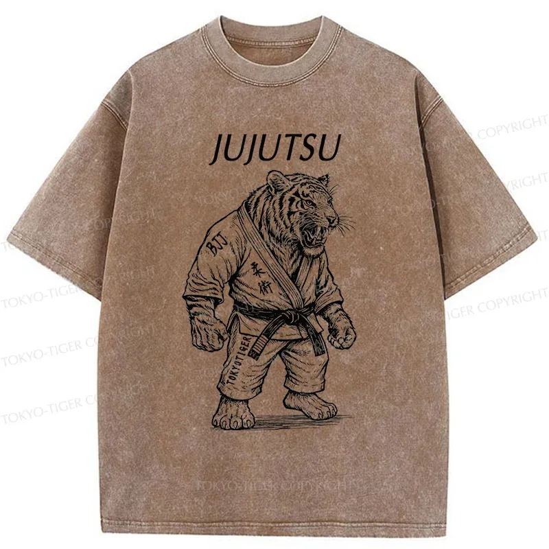 Tokyo-Tiger Judo Tiger Washed T-Shirt