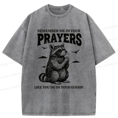Tokyo-Tiger Raccoon Prayer Washed T-Shirt