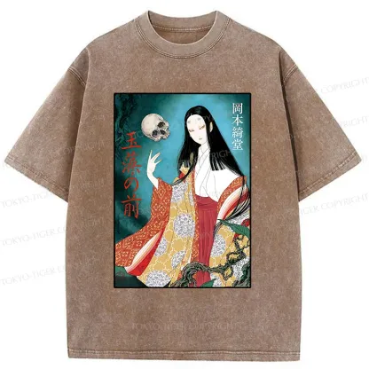 Tokyo-Tiger Famous Japanese Yokai Washed T-Shirt