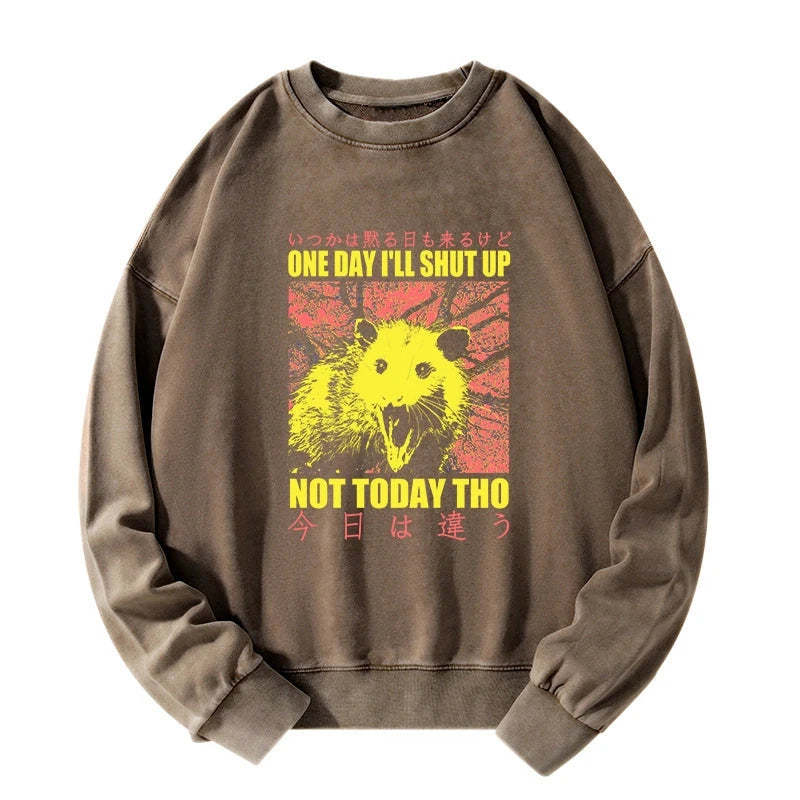 Tokyo-Tiger Negative Possum Japanese Washed Sweatshirt Sale