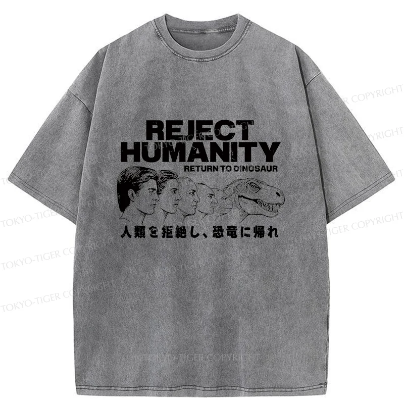 Tokyo-Tiger Return To Dinosaur Washed T-Shirt