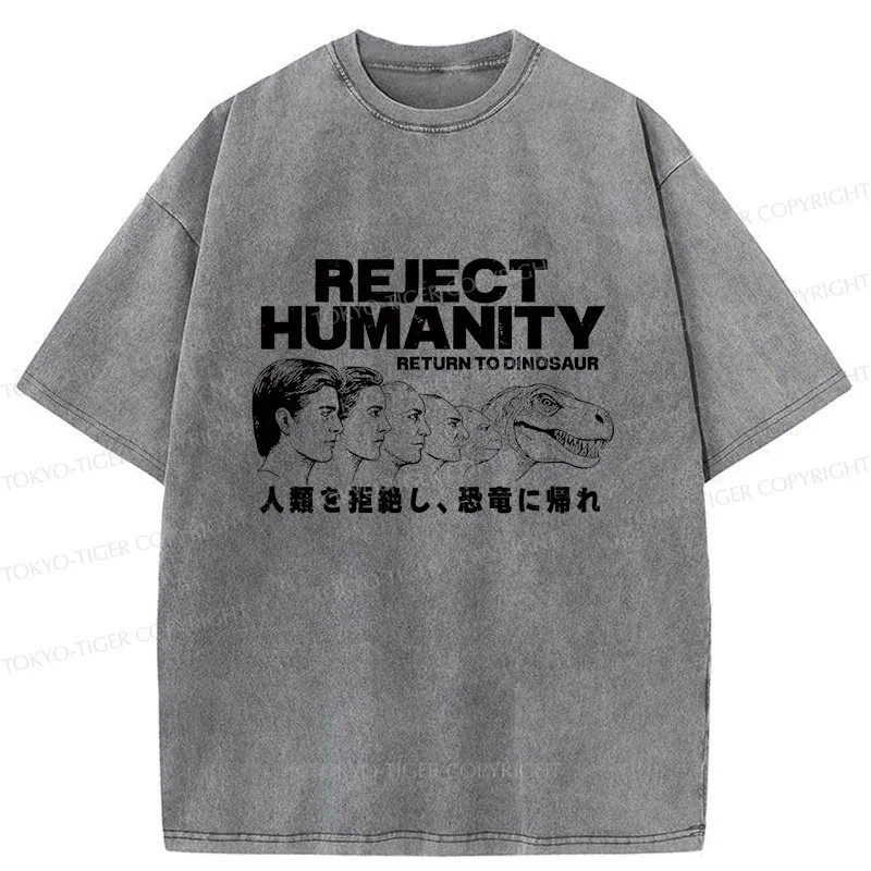 Tokyo-Tiger Return To Dinosaur Washed T-Shirt