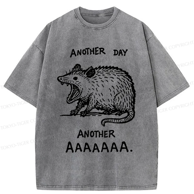 Tokyo-Tiger Screaming Possum Washed T-Shirt