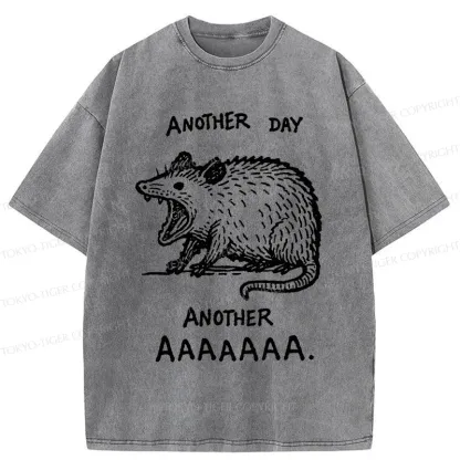 Tokyo-Tiger Screaming Possum Washed T-Shirt