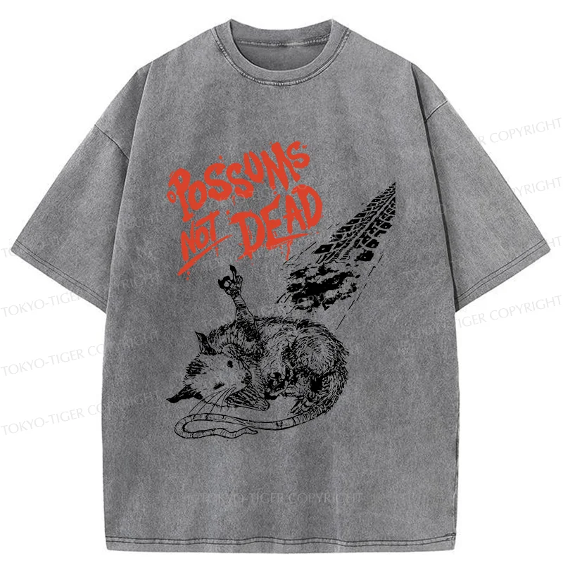 Tokyo-Tiger Possums Don't Die Washed T-Shirt