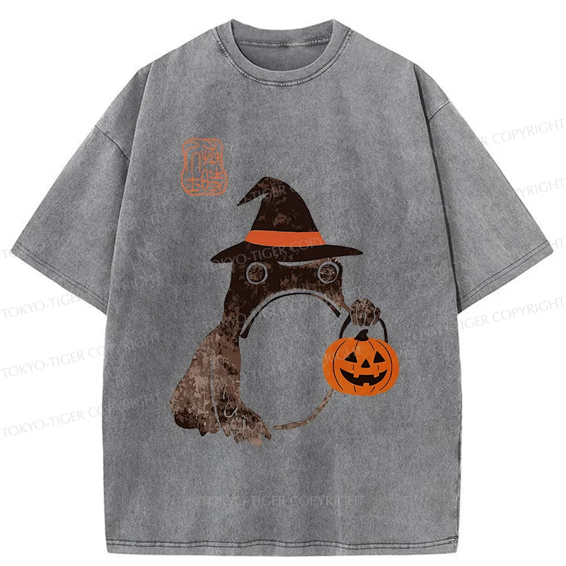 Tokyo-Tiger Halloween Frog Washed T-Shirt