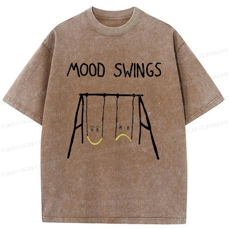 Tokyo-Tiger Swing Changes Your Mood Washed T-Shirt