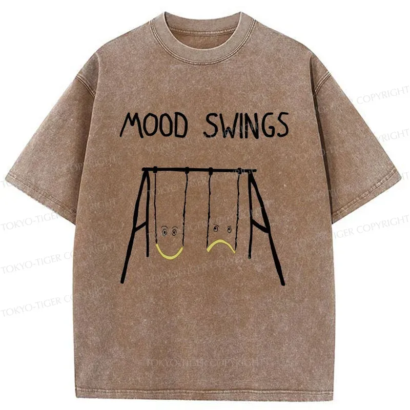Tokyo-Tiger Swing Changes Your Mood Washed T-Shirt