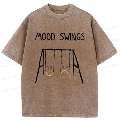 Tokyo-Tiger Swing Changes Your Mood Washed T-Shirt