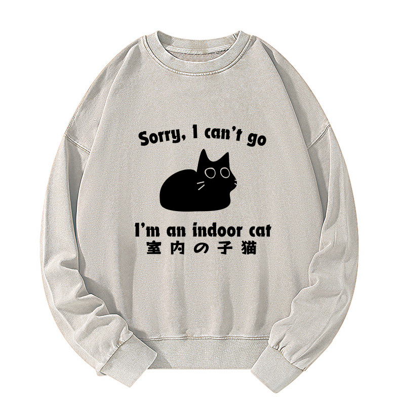 Tokyo-Tiger Indoor Kitten Washed Sweatshirt