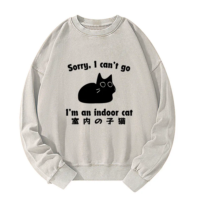 Tokyo-Tiger Indoor Kitten Washed Sweatshirt