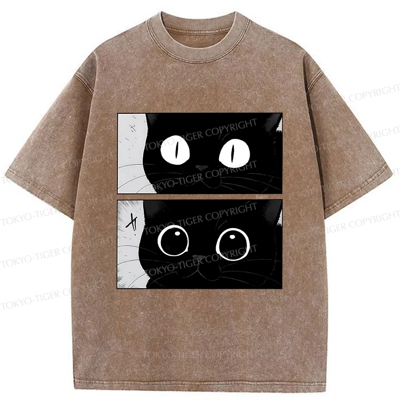 Tokyo-Tiger Become A Cute Cat Washed T-Shirt