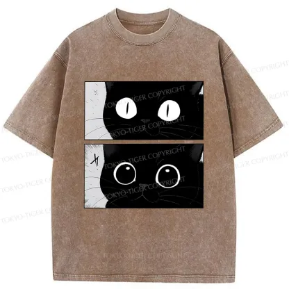 Tokyo-Tiger Become A Cute Cat Washed T-Shirt