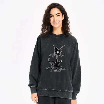 Tokyo-Tiger Cat Gradually Became Strange Washed Sweatshirt