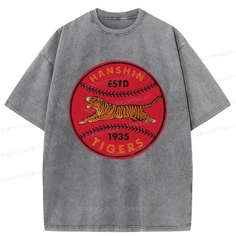 Tokyo-Tiger Osaka Tigers Japanese Washed T-Shirt