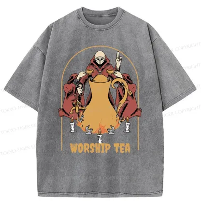 Tokyo-Tiger Tea Ceremony Washed T-Shirt