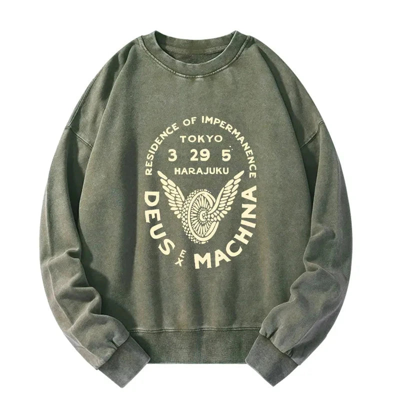 Tokyo-Tiger Deus Ex Machina Tokyo Washed Sweatshirt