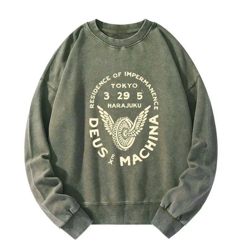 Tokyo-Tiger Deus Ex Machina Tokyo Washed Sweatshirt