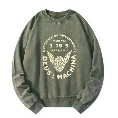 Tokyo-Tiger Deus Ex Machina Tokyo Washed Sweatshirt