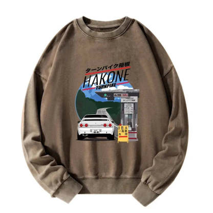 Tokyo-Tiger Hakone Nissan Skyline R32 JDM Washed Sweatshirt