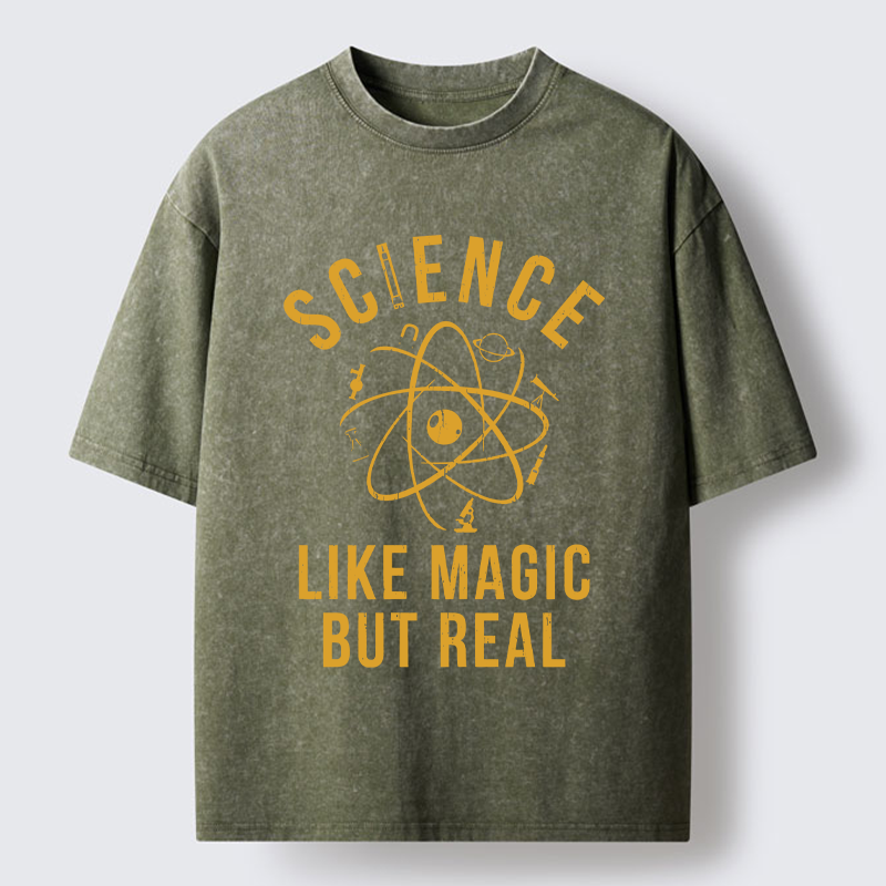 Tokyo-Tiger Science Is Magic Washed T-Shirt