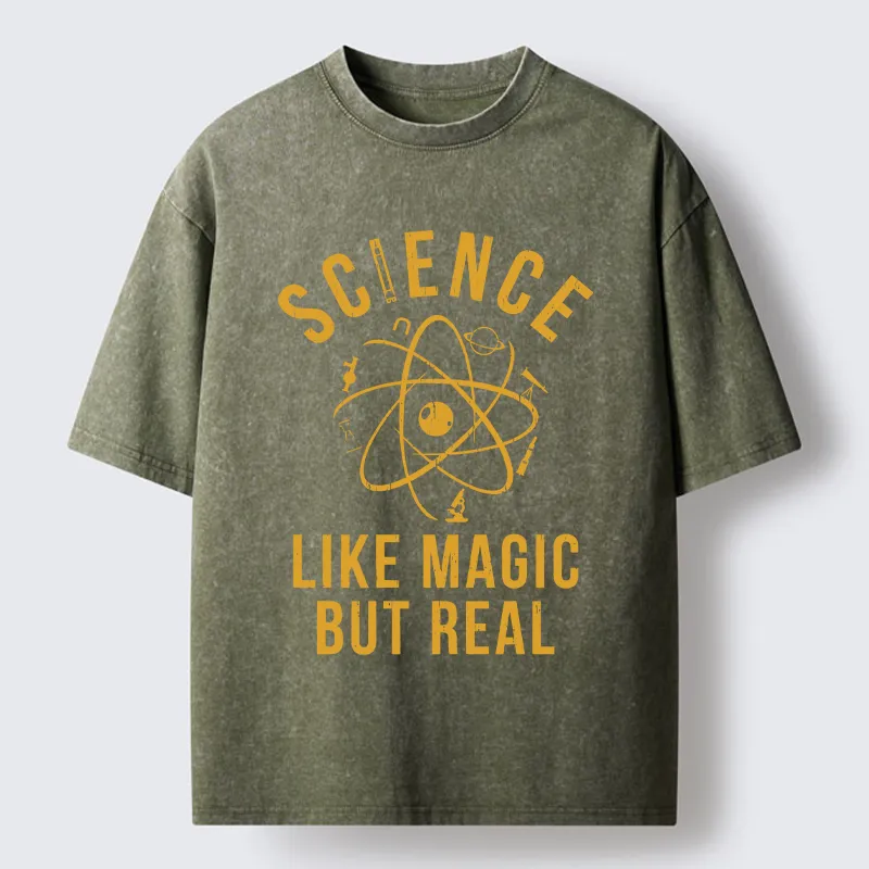 Tokyo-Tiger Science Is Magic Washed T-Shirt