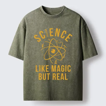 Tokyo-Tiger Science Is Magic Washed T-Shirt