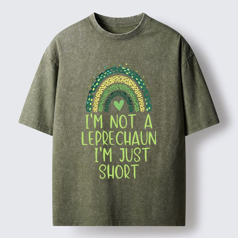Tokyo-Tiger Funny St Patrick's Day Just Short Washed T-Shirt