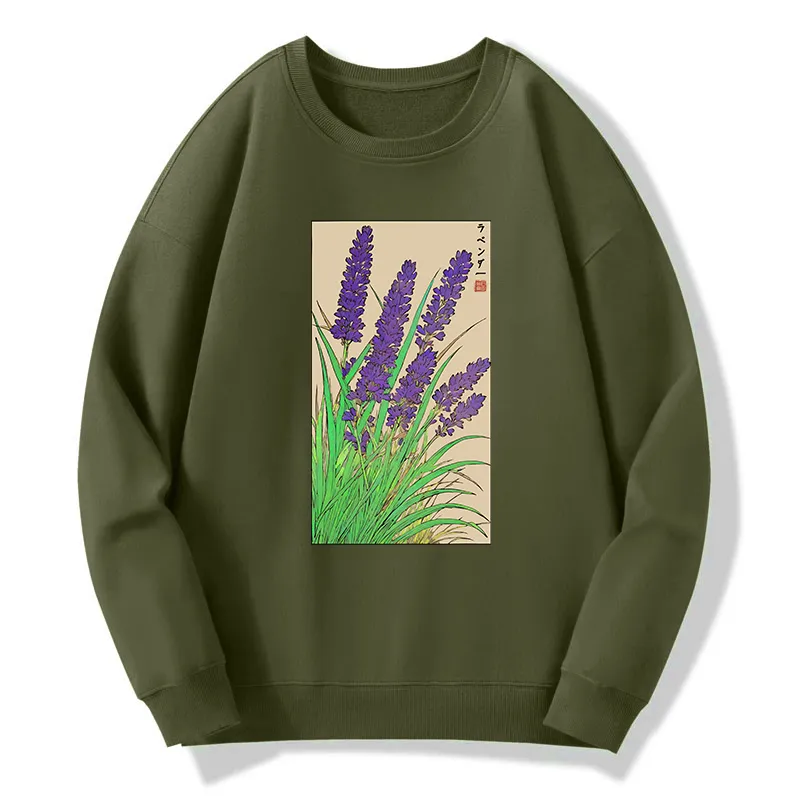 Tokyo-Tiger Japanese Lavender Classic Sweatshirt