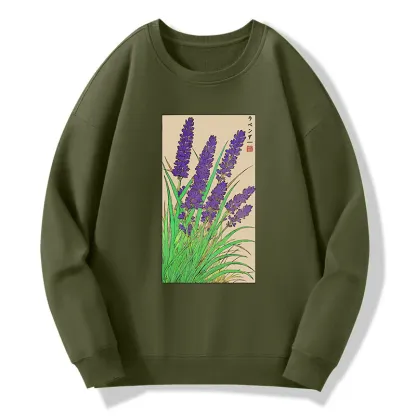 Tokyo-Tiger Japanese Lavender Classic Sweatshirt