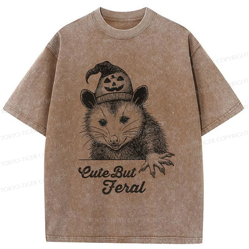 Tokyo-Tiger Halloween Possum Washed T-Shirt